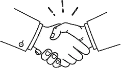 握手のアイコン